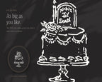 Spooky Bachelorette Doodle Pack, up close