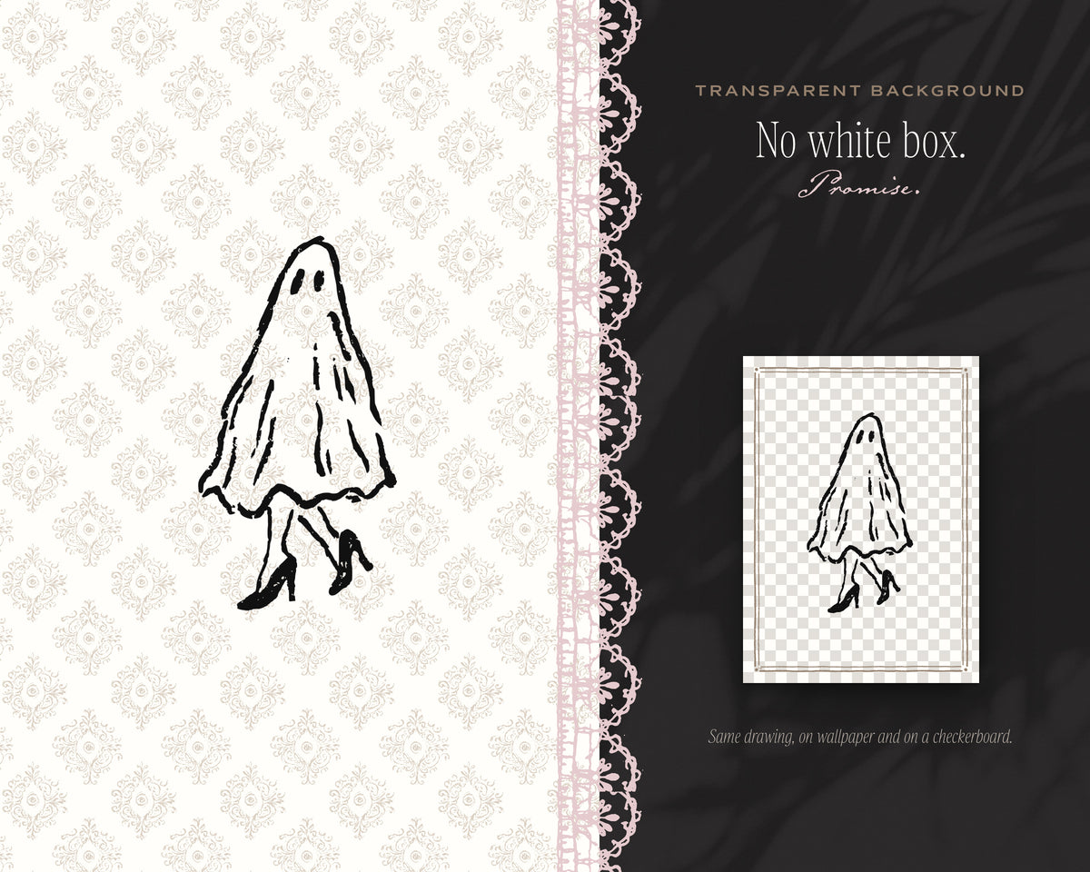 Spooky Bachelorette Doodle Pack, no white box