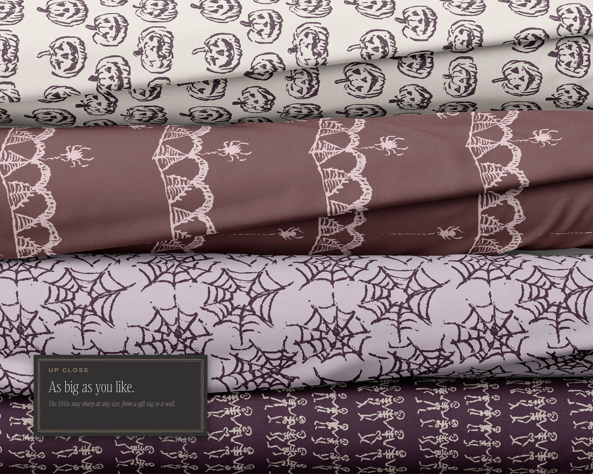 Spooky Seamless Pattern Bundle, as big as you like