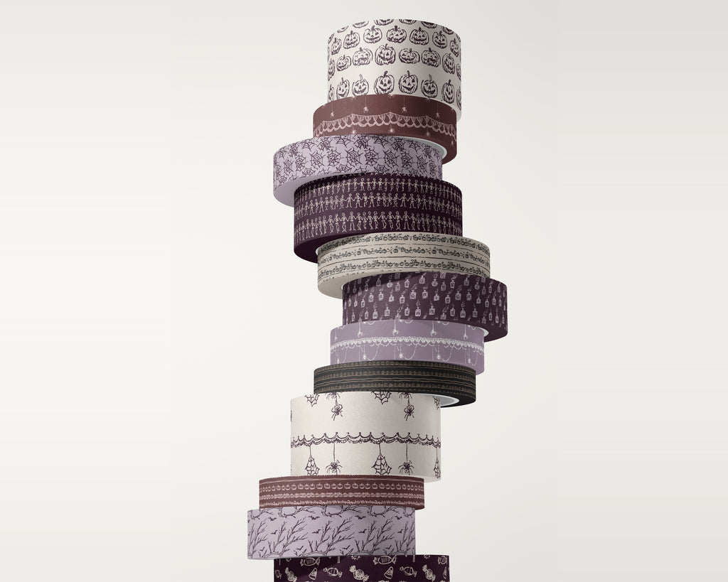 Spooky Seamless Pattern Bundle, packaging tape