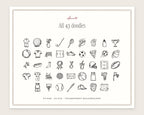 Sports Doodle Pack, everything in the set
