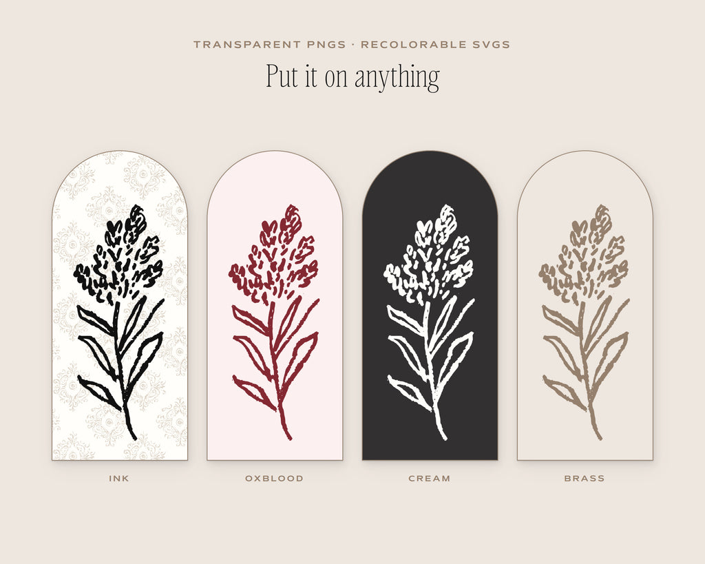Spring 4-Pack Doodle Bundle, put it on anything