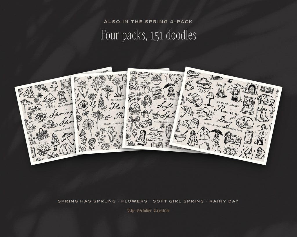 Spring Has Sprung Doodle Pack, also in the bundle