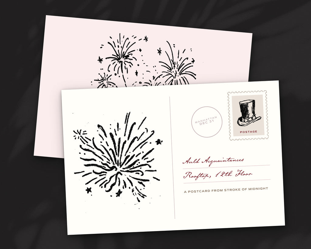 Stroke of Midnight Doodle Pack, postcard