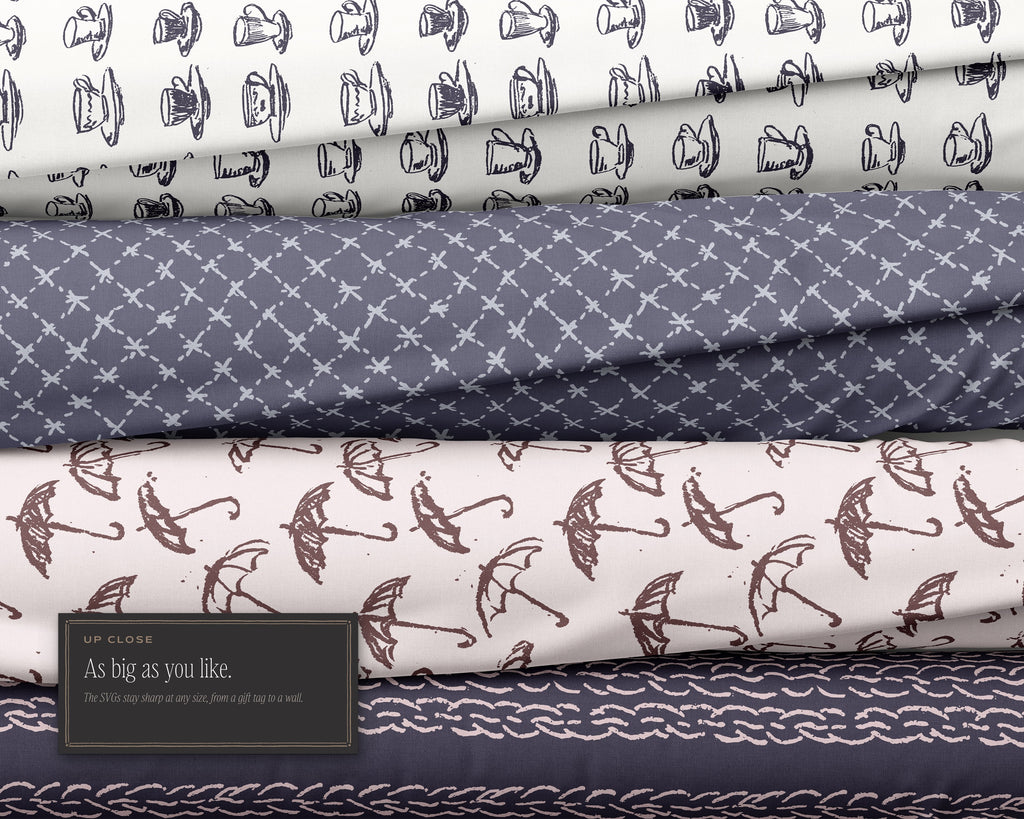 Tea Party & Picnic Seamless Pattern Bundle, as big as you like