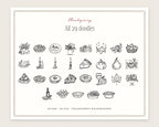 Thanksgiving Doodle Pack, everything in the set