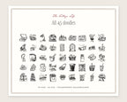 The College Life Doodle Pack, everything in the set