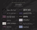 The Complete Font Collection, the Spooky fonts