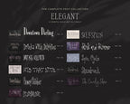 The Complete Font Collection, the Elegant fonts