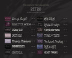 The Complete Font Collection, the Retro fonts