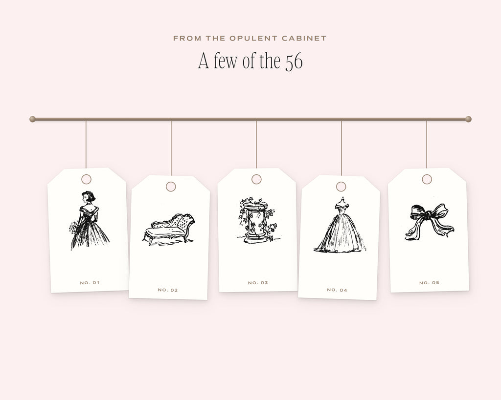 The Debutante Ball Doodle Pack, on the rail