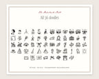 The Debutante Ball Doodle Pack, everything in the set