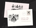 The Debutante Ball Doodle Pack, postcard