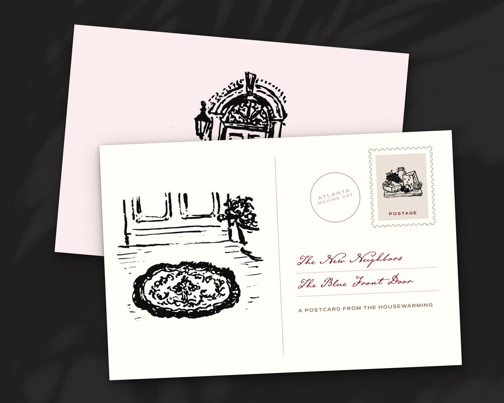 The Housewarming Doodle Pack, postcard