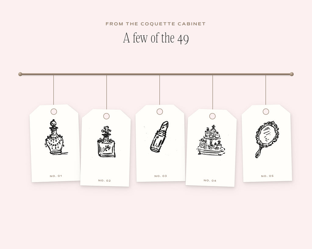 The Perfume Counter Doodle Pack, on the rail