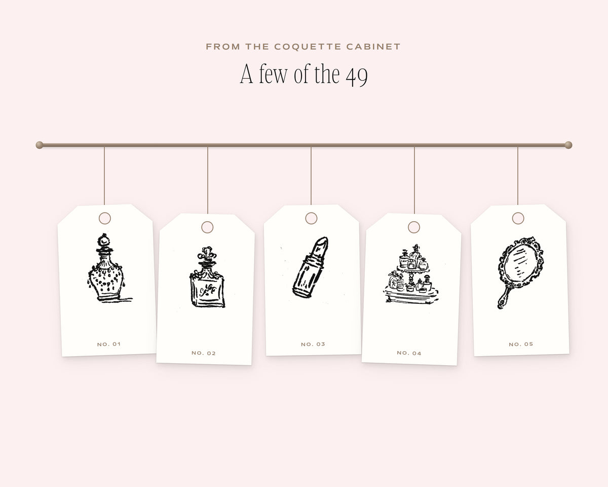 The Perfume Counter Doodle Pack, on the rail