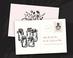 The Perfume Counter Doodle Pack, postcard