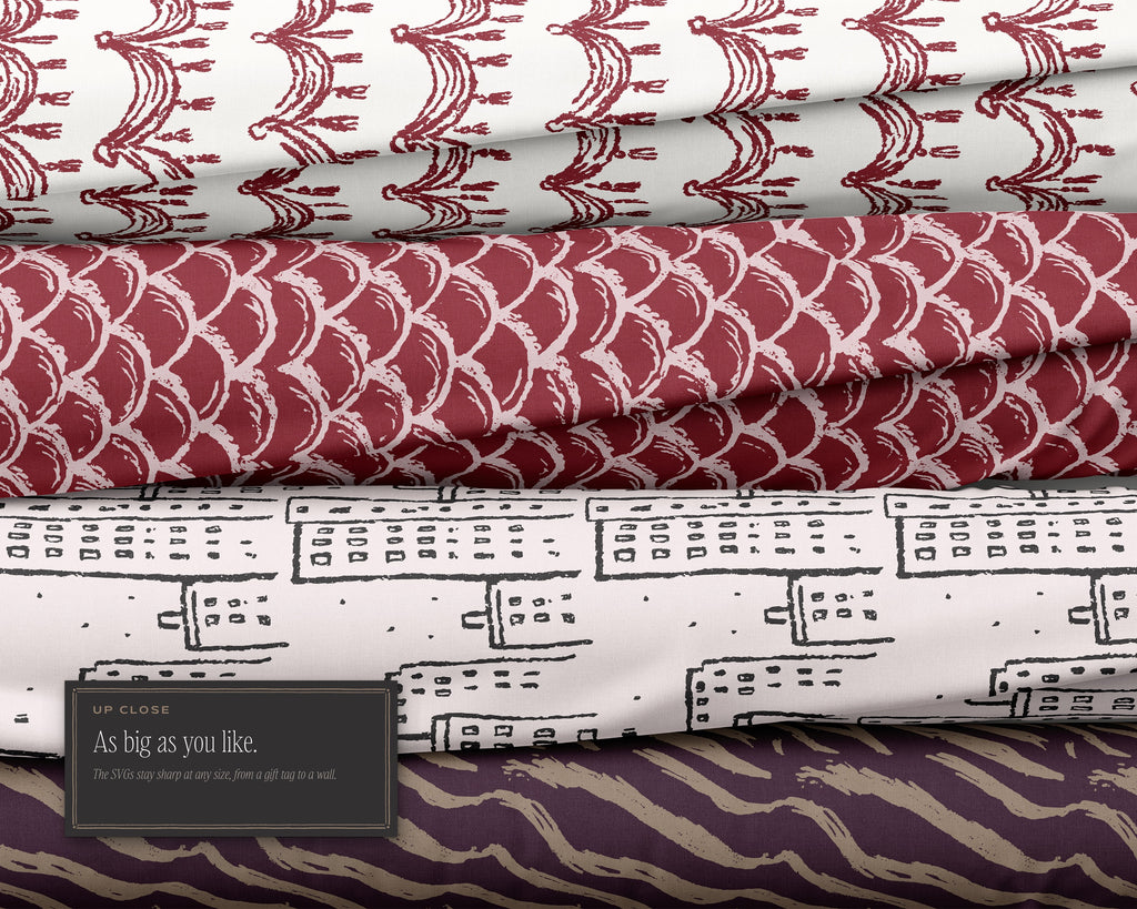 Theater & Art Deco Seamless Pattern Bundle, as big as you like