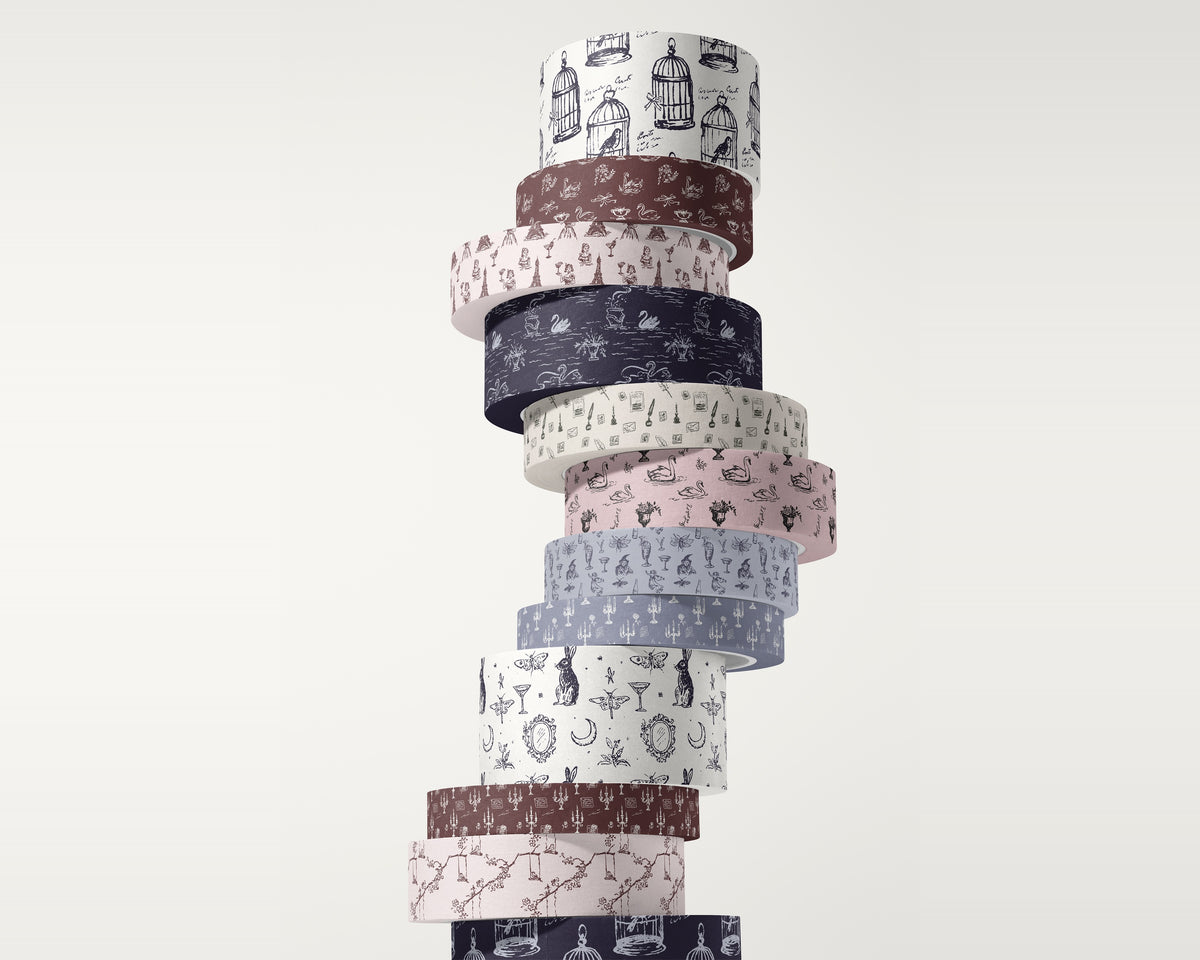Toile & Vignettes Seamless Pattern Bundle, packaging tape