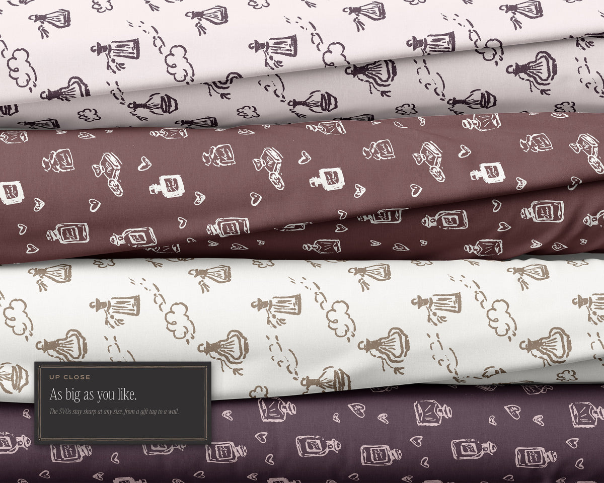 Vanity & Boudoir Seamless Pattern Bundle, as big as you like