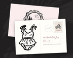 Vintage Summer Doodle Pack, postcard