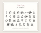 Vintage Vanity Doodle Pack, everything in the set