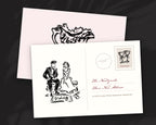 Wedding Registry Doodle Pack, postcard