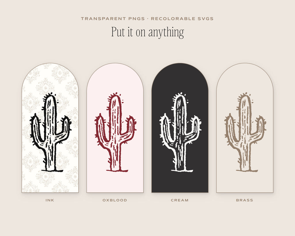 Western 4-Pack Doodle Bundle, put it on anything