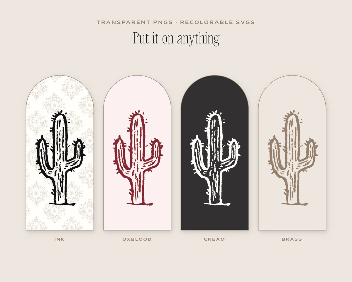 Western 4-Pack Doodle Bundle, put it on anything