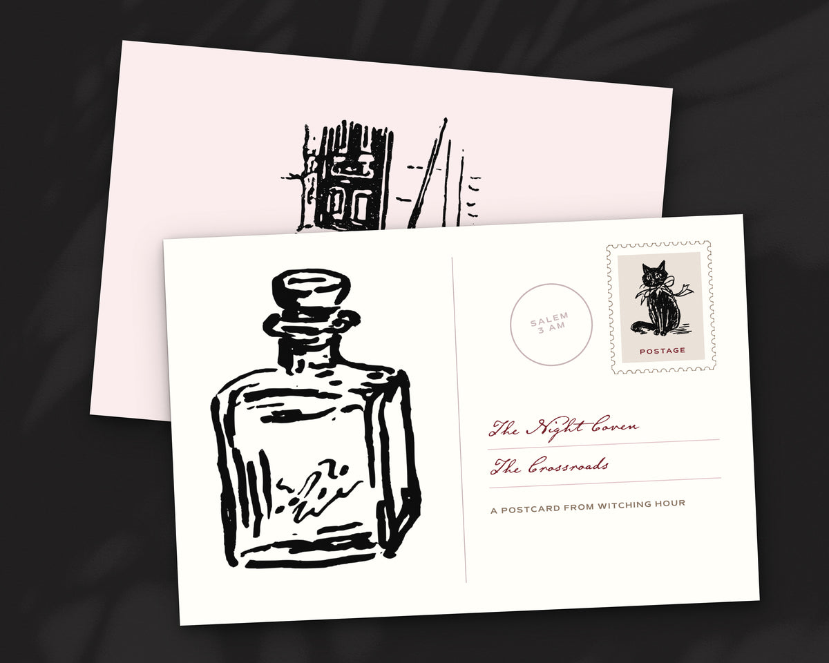 Witching Hour Doodle Pack, postcard